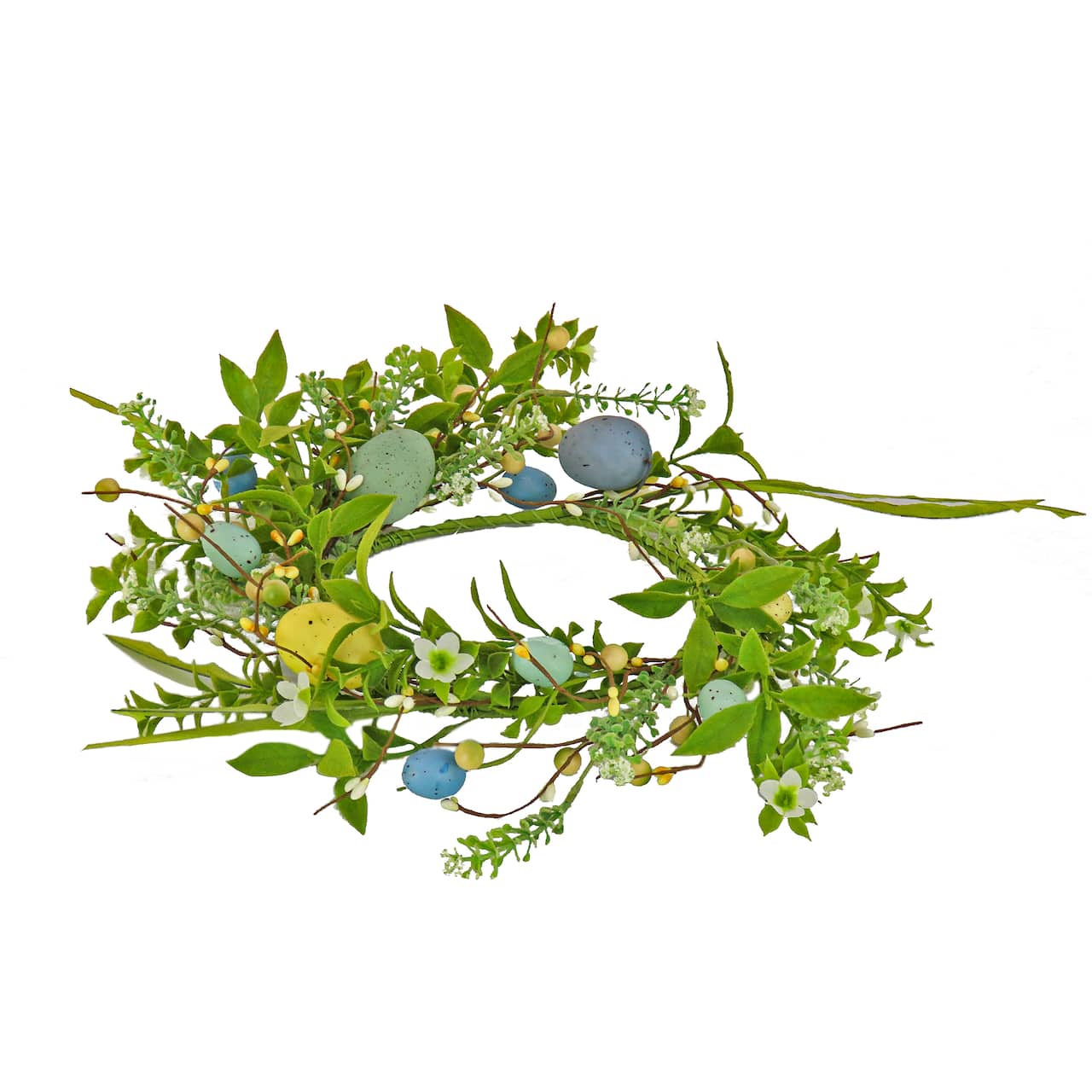 6" Spring Flowers & Eggs Candle Ring